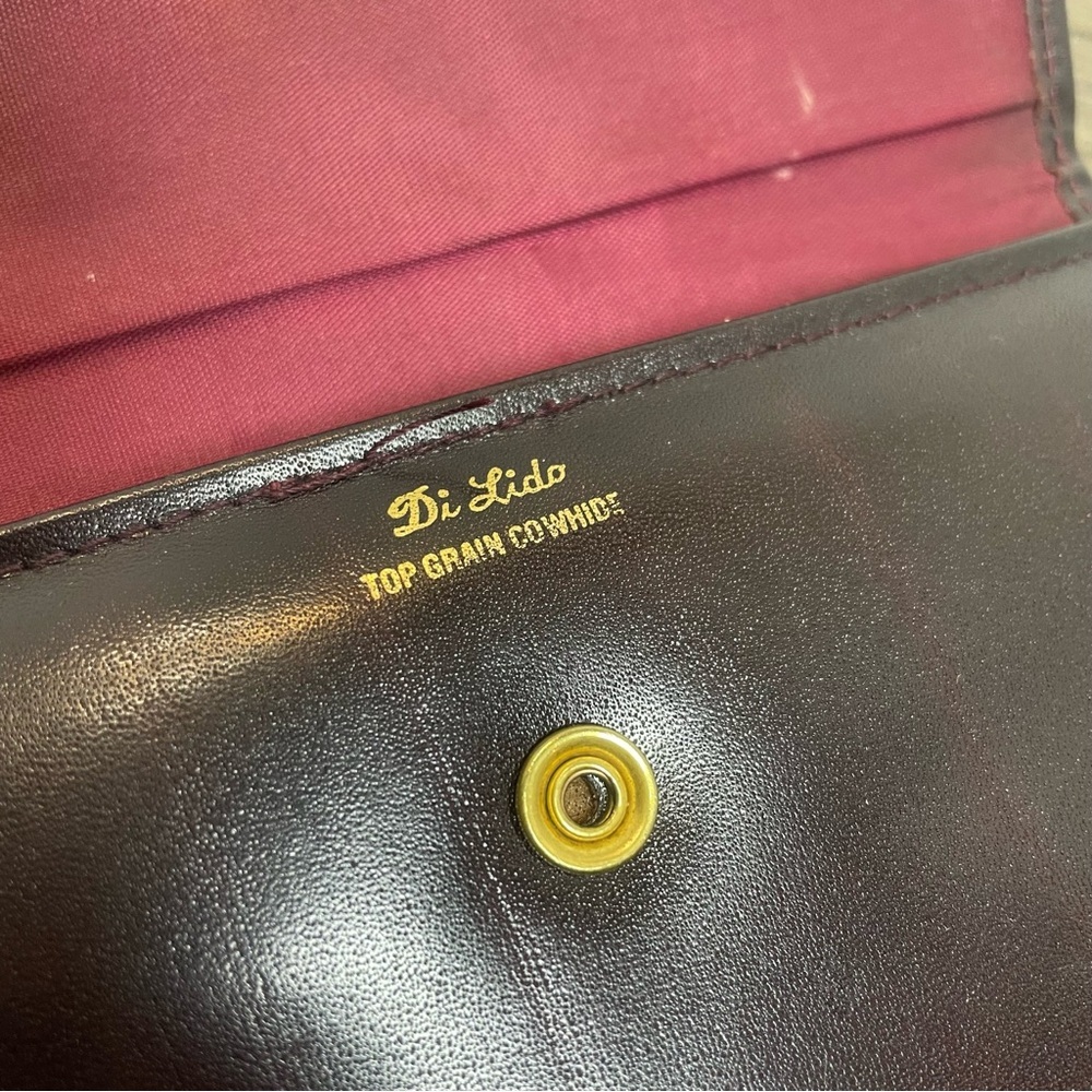 Di Lido Leather wallet clutch Bag. Top grain cowhide. Pre-owned. - Picture 2 of 7